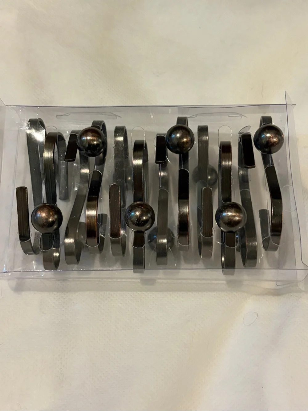 COSFY Bronze Shower Curtain Hooks - Set of 12